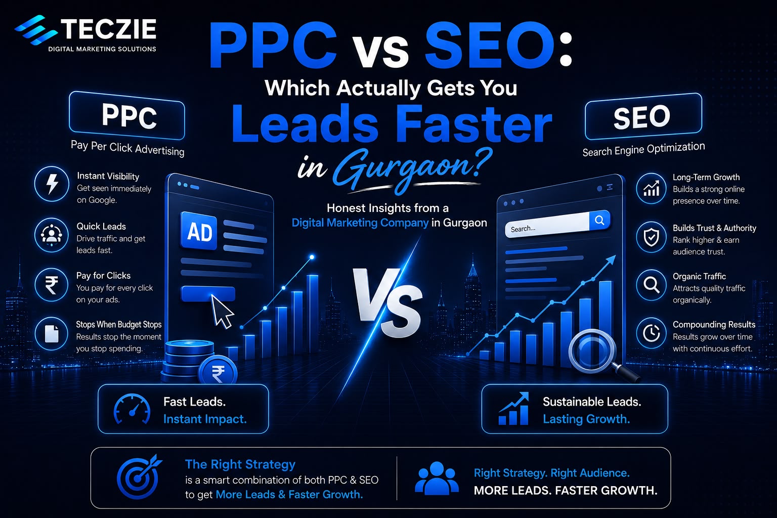 PPC vs SEO: Which Actually Gets You Leads Faster in Gurgaon?